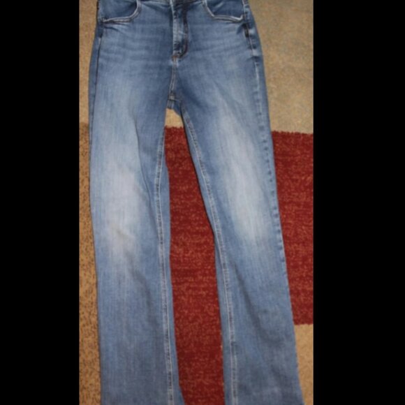 Silver Jeans Avery Slim Boot Jeans Women's W25/L31 Med Wash Cotton Polyester Ela - Picture 1 of 12